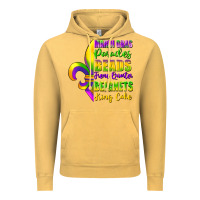 Vintage Mustard mardi gras parades beads french quarter beignets Vintage Hoodie - FaDigitalArtStudio