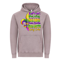 Vintage Zinc mardi gras parades beads french quarter beignets Vintage Hoodie - FaDigitalArtStudio
