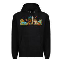 Black Wild About Fall Coyote Premium Hoodie - LillyAllenDesigns