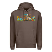 Coffee Wild About Fall Coyote Premium Hoodie - LillyAllenDesigns