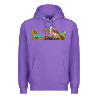 Purple Wild About Fall Coyote Premium Hoodie - LillyAllenDesigns
