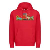 Red Wild About Fall Coyote Premium Hoodie - LillyAllenDesigns