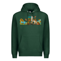 Sports Green Wild About Fall Coyote Premium Hoodie - LillyAllenDesigns
