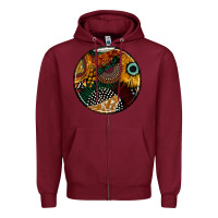 Burgundy juneteenth  coasters Zipper Hoodie - AdoDesignShop