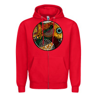 Red juneteenth  coasters Zipper Hoodie - AdoDesignShop