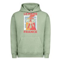 Pigment Oil Green le mans t  shirt le mans france gallic rooster t  shirt Urban Hoodie - linhVisuals