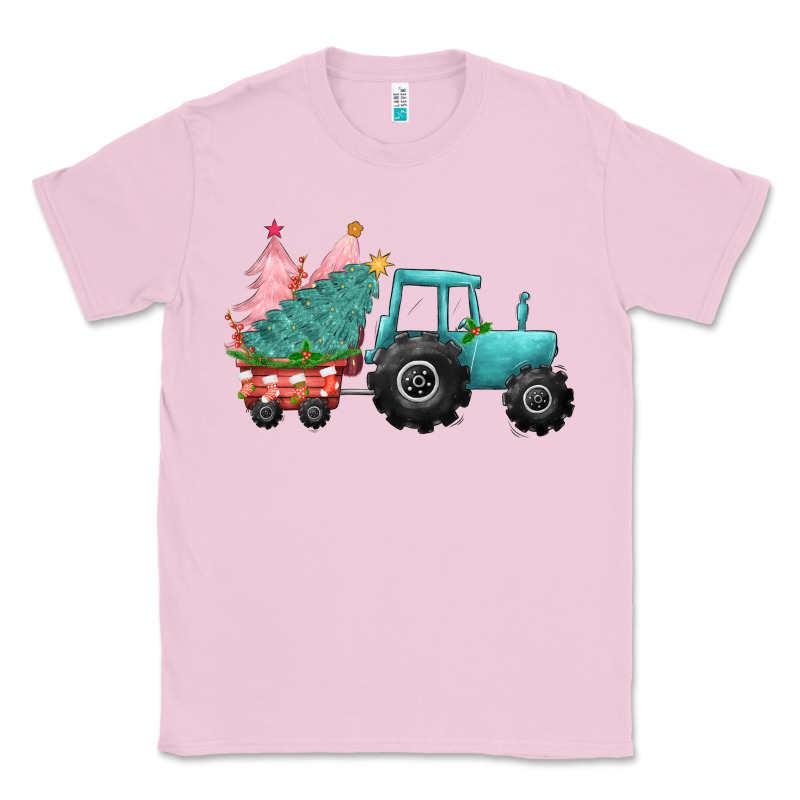 Christmas Tree Tractor Classic Tee by CowGirlArtShop | Teevron