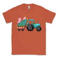 Copper christmas tree tractor Classic Tee - CowGirlArtShop