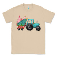 Mushroom christmas tree tractor Classic Tee - CowGirlArtShop