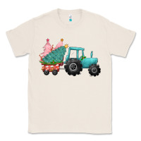 Natural christmas tree tractor Classic Tee - CowGirlArtShop
