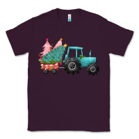 Plum christmas tree tractor Classic Tee - CowGirlArtShop