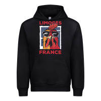 Black limoges t  shirt limoges france gallic rooster t  shirt Urban Hoodie - linhVisuals
