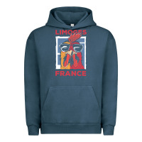 Pigment Midnight Navy limoges t  shirt limoges france gallic rooster t  shirt Urban Hoodie - linhVisuals