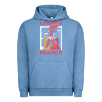 Pigment Pebble Blue limoges t  shirt limoges france gallic rooster t  shirt Urban Hoodie - linhVisuals