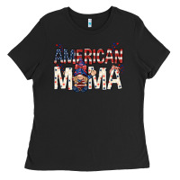 Black American mama with gnome mothers day Ladies Tee - HowdyJamesFarm