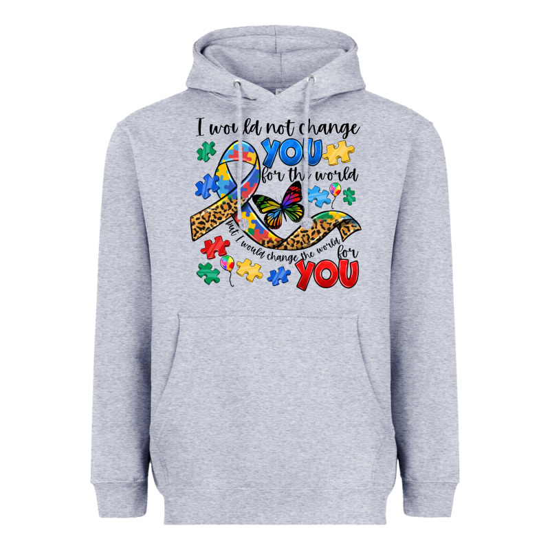 I Would Not Change You Autism Heavyweight Hoodie by JahusDesignShop | Teevron