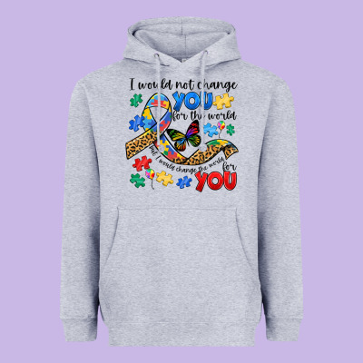 I Would Not Change You Autism Heavyweight Hoodie Designed By Jahusdesignshop