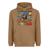 Toasted Coconut i would not change you autism Heavyweight Hoodie - JahusDesignShop