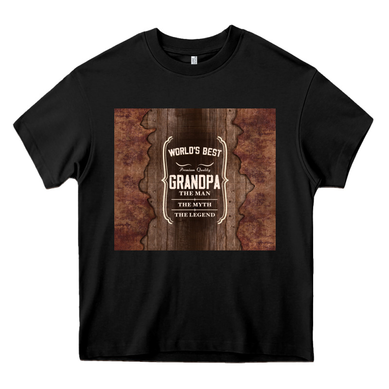 World's Best Grandpa Heavy Core Tee by TumblerDesignByShophia | Teevron