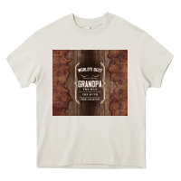 Cream world's best grandpa Heavy Core Tee - TumblerDesignByShophia