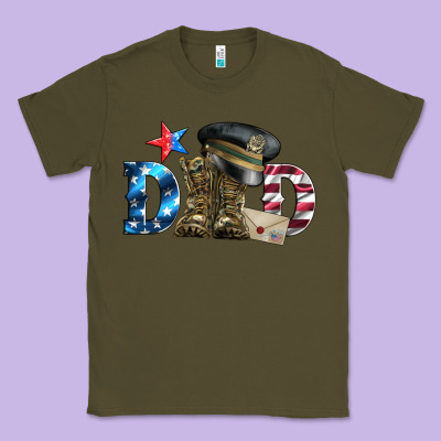 Dad Military Boots And Hat Classic Tee Designed By Artiststas