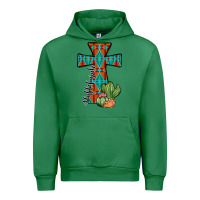 Emerald aztec cactus cross Urban Hoodie - JahusDesignShop