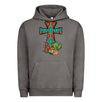 Pigment Tornado aztec cactus cross Urban Hoodie - JahusDesignShop