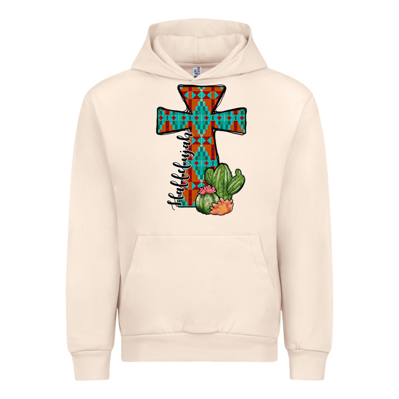 Aztec Cactus Cross Urban Hoodie by JahusDesignShop | Teevron