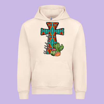 Aztec Cactus Cross Urban Hoodie Designed By Jahusdesignshop