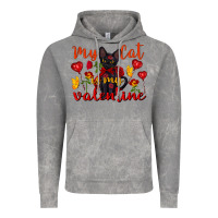 Cloud Rock my cat is my valentine valentine's day Vintage Hoodie - FaDigitalArtStudio