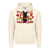 Vintage Artic my cat is my valentine valentine's day Vintage Hoodie - FaDigitalArtStudio