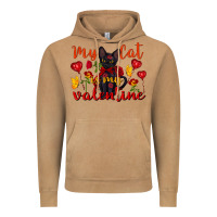 Vintage Camel my cat is my valentine valentine's day Vintage Hoodie - FaDigitalArtStudio
