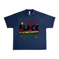 Navy It's the black excellence for me Urban Heavy Tee - FaDigitalArtStudio