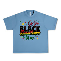 Pebble Blue It's the black excellence for me Urban Heavy Tee - FaDigitalArtStudio