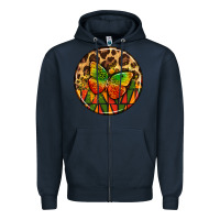 Navy juneteenth  coasters Zipper Hoodie - AdoDesignShop