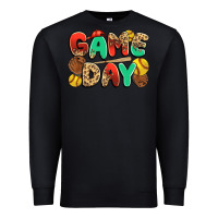 Black game day softball Premium Sweatshirt - JahusDesignShop