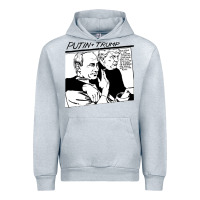 Heather Grey putin trump original goo parody Urban Hoodie - linhVisuals
