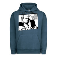 Pigment Midnight Navy putin trump original goo parody Urban Hoodie - linhVisuals