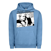 Pigment Pebble Blue putin trump original goo parody Urban Hoodie - linhVisuals