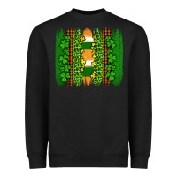 Black st patricks  brushstrokes Heavyweight Sweatshirt - AdoDesignShop