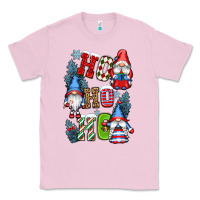 Bubblegum Pink ho ho ho gnomes Classic Tee - CowGirlArtShop