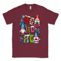 Burgundy ho ho ho gnomes Classic Tee - CowGirlArtShop
