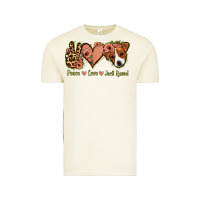 Peace Love Jack Russel Vintage Tee | Teevron