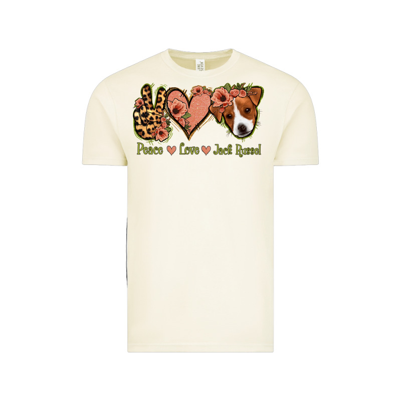 Peace Love Jack Russel Vintage Tee by Jasminsmagicworld | Teevron