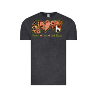 Vintage Black Peace Love Jack Russel Vintage Tee - Jasminsmagicworld