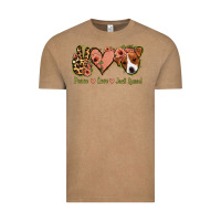 Vintage Coffee Peace Love Jack Russel Vintage Tee - Jasminsmagicworld