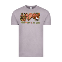 Vintage Zinc Peace Love Jack Russel Vintage Tee - Jasminsmagicworld