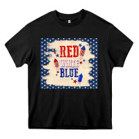 Black red white blue Heavy Core Tee - TumblerDesignByShophia