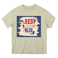 Mossy red white blue Heavy Core Tee - TumblerDesignByShophia