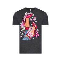 Vintage Black Cancer high heels Breast Cancer Vintage Tee - FaDigitalArtStudio